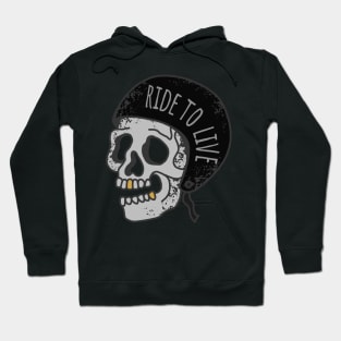 RIDE TO LIVE SKULL MOTORBIKE Hoodie